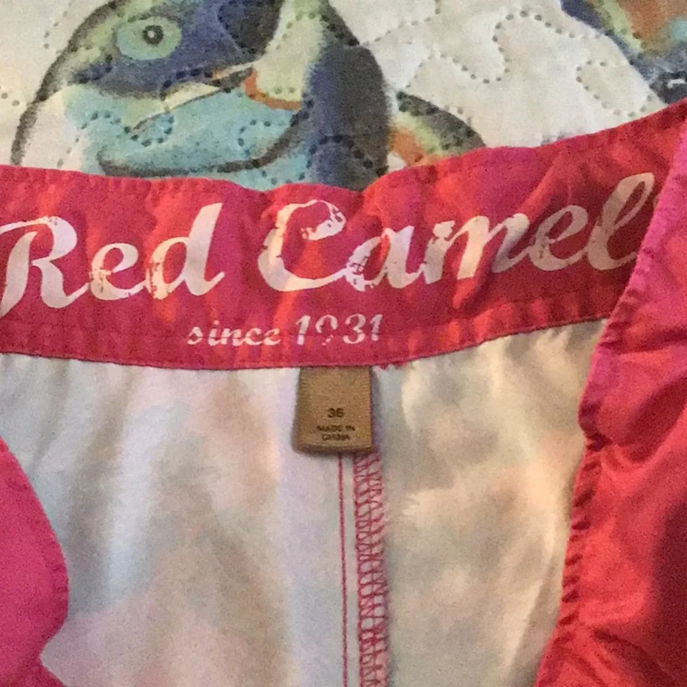 Red Camel board shorts pink blue 36W 🏖 pockets bright color